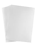 QWORK 50 A4 Transparent Acetate Sheets, Transparent Printing Paper for Transparent Printer Copier or Overhead Projector