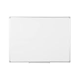 Bi-Office Earth - Pizarra Blanca Magnética, Acero Esmaltado con Marco de Aluminio, 120 x 90 cm