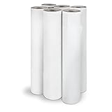 Rollo de papel camilla 65m | (Precortado 40 cm) 6 Unidades (1.5 kg por unidad) ECO blanco