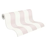 A.S. Création Trendwall 381013 38101-3 - Papel pintado a rayas (10,05 m x 0,53 m), color rosa y blanco