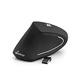Ергономічна бездротова миша MediaRange 813099 із 6 кнопками та оптичним датчиком для лівої руки, чорний