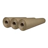 Natural Ecological Stretcher Paper (60 cm x 60 m) | Natural Ecological Massage Stretcher Paper Roll (3 Pre-cut Rolls 40 cm)
