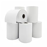 Raylu Paper - Premium Thermal Paper Rolls til POS, tilføjelsesmaskiner, termiske printere, kasseapparater, kerne: 12 mm, hvid farve, Bisphenolfri. (10 ruller 57 x 55 mm)