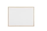 Bi-Office Budget - Pizarra blanca con marco de madera, 80 x 60 cm, no magnética
