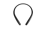 LG Tone HBS-SL6SB - Auriculares inalámbricos (Altavoz Externo, Manos Libres, Sonido Meridian, Bluetooth 5.0, Carga rápida, Doble micrófono, Compatible para Conducir, Color Negro)