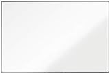 Nobo Pizarra Magnética de Acero, 1800 x 1200 mm, Marco de Aluminio, Fijado a la Pared con Montaje en las Esquinas, Bandeja para Rotuladores, Gama Essence, Blanco, 1905213