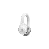 JBL LIVE 500BT - Auriculares Inalámbricos con Bluetooth, asistente de voz integrado, sonido Pure Bass con Tecnologías TalkThru y AmbientAware, hasta 30h de música, blanco