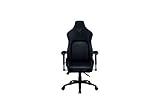 Razer Iskur - Silla Gaming con soporte lumbar integrado (silla de escritorio, silla de oficina, cuero sintético multicapa, acolchado de espuma, almohadilla para la cabeza, altura ajustable) Negro