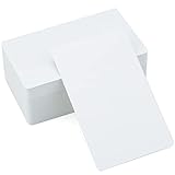 G2PLUS 100 unidades de tarxetas de papel branco, tarxetas de visita, etiquetas, tarxetas de mensaxes, tarxetas de invitados de boda para tarxetas de visita (8.8 x 5.4 cm)
