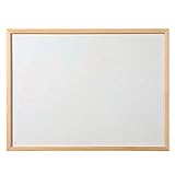 Tradineur - Pizarra blanca con marco de madera, fácil de borrar, muy ligera, ideal para colegios, tiendas, hogares, oficinas, 30 x 40 cm
