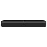 Sonos Beam barra de sonido con Alexa integrada - barra de sonido inteligente para TV y música, altavoz compatible con AirPlay, color negro