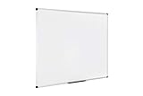 Bi-Office Maya, Tableau blanc magnétique avec cadre en aluminium, 1200 x 900 mm