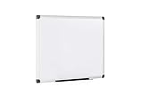 Bi-Office Maya - Pizarra blanca magnética con marco de aluminio, 600 x 450 mm, blanco