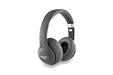 Vieta Pro #Swing 頭戴式耳機、藍牙 5.0、整合式麥克風、輔助輸入、語音助理功能和 20 小時續航時間。可調式頭帶，黑色。