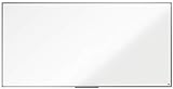 Nobo Pizarra Magnética de Acero, 1800 x 900 mm, Marco de Aluminio, Fijado a la Pared con Montaje en las Esquinas, Bandeja para Rotuladores, Gama Essence, Blanco, 1915450