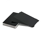 Kovinske vizitke Lasersko gravirane kartice Črne vizitke za pisarniške darilne kartice 50 kosov