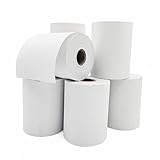 Raylu Paper - Rollos Papel Térmico premium para TPV, sumadoras, impresoras térmicas, cajas registradoras, mandril: 12 mm, color blanco, Sin Bisphenol. (8 Rollos 80 x 60 mm)