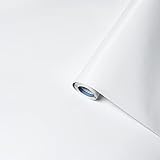 Venilia Klebefolie Unimatt weiß 45 cm x 200 cm Adhesiva Uni Matt Blanco Decorativa Lámina para Muebles Papel Pintado Autoadhesivo, sin ftalatos, 45 cm x 2 m, 53288, PVC