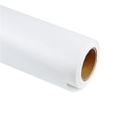RUSPEPA zvitek belega kraft papirja - 61 cm x 30 m - Recikliran papir, primeren za obrt, umetnost, zavijanje daril, embalažo, razglednice, pošiljanje, material za namestitev in paket
