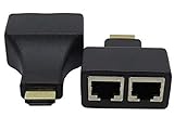 1080p HDMI 4K para RJ45 Adaptador Ethernet Dual Extensor de Red por Cat 5/6 HDTV 3D