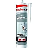 fischer - masilla acrílica blanco para relleno de grietas, reparaciones en interiores, pintable, lavable con agua, gran adherencia multimaterial y de fácil aplicación ,300ml
