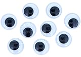 INNSPIRO Ojos móviles negros autoadhesivos redondos 20mm. 24u.