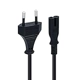 Mcbazel Cable de Alimentación de 1,5 m con Euro IEC C7 Cable de Alimentación Adecuado para PS5/ PS4/ PS3/ Xbox Series X/S