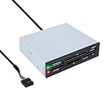Tooq TQR-208B - Lector Interno de Tarjetas de Memoria (CF, MS, SD, SDXC, microSDXC, X-Memory, TF (Micro SD) y M2), 3.5'', USB 2.0, Color Negro, chasis metalico, 480Mbps.
