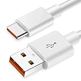 OcioDual USB Type C Cable 2m 6A 148BA White Charging Data ឧបករណ៍សាកថ្មលឿន សាកលឿនសម្រាប់ទូរសព្ទ ស្មាតហ្វូន ថេប្លេត
