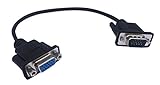 Cerrxian Cable de extensión VGA SVGA de 15 pines HD15 macho a hembra, adaptador de monitor de vídeo para PC, portátil, portador de TV (mf)