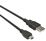 Premium Cord Cable USB 2.0, A-B Mini, 5 Pines, 20 cm.