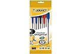 BIC 802054 – قلم حبر جاف (أسود، أزرق، أخضر، أحمر، شفاف، قلم حبر جاف، 1 مم، 0,4 مم، متوسط)