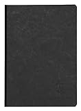Clairefontaine 795421C - Cuaderno con reverso de tela negra - Age Bag - A5 (14,8 x 21 cm) - 192 páginas - Hojas: Cuadrados pequeños - Papel blanco 90 g - Cubierta cartulina lustrada - Negro