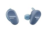 Sony WFSP800N - Auriculares True Wireless (Cancelación de ruido, Bluetooth, Extra Bass, hasta 18 h de batería, resistente al agua y polvo IP55, óptimo para deporte y trabajar con manos libres) azul