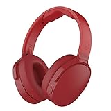 Skullcandy Hesh 3 Over-Ear Bluetooth, Auriculares Inalámbricos, con Micrófono y Batería de Carga Rápida con 22h de Duración, Almohadillas de Espuma Viscoelástica para Más Confort, Rojo