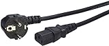 Amazon Basics - cable de alimentación - 3 m, negro