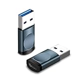 [10Gbps] Adaptador USB3.1 GEN2 Macho a Tipo-C Hembra 2Pack, Adaptador TypeC 3.1 a USB soporta carga, transferencia de datos y escuchar música, se adapta a PC, portátil, cargador, banco de energía,etc.