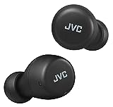JVC Gumy Mini True Wireless Earbuds [Amazon Exclusive Edition] Auriculares Inalámbricos, Bluetooth 5.1, ResistenciaAgua (IPX4), Gran Duración de la Batería (hasta 15 Horas) - HA-Z55T-B (Negro)