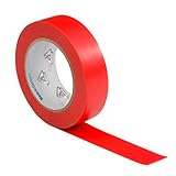 CABLEPELADO Cinta aislante para instalaciones eléctricas - Cinta adhesiva - Cinta eléctrica - Autoadhesiva y resistente para proteger - 19 mm x 20 metros - Rojo