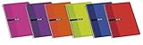 Cuadernos Folio(A4) Enri. Pack de 10 unidades. Tapa blanda. Cuadrícula 4x4. Colores aleatorios.