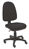 La Silla de Claudia - Chaise de bureau pivotante Torino noire ergonomique pour bureaux et maisons avec roues en parquet