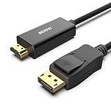 BENFEI Cable DisplayPort a HDMI, Adaptador Chapado en Oro (Macho a Macho) Compatible con Lenovo, HP, ASUS, DELL y Otras Marcas, 1,8m