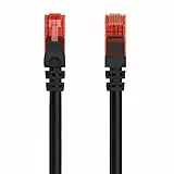 Welly Enjoy wy40155 Cable de red de Cat.6 U/UTP Ethernet Gigabit LAN RJ45, 5 m de Largo, PVC, EL que, AWG 26/7, Negro