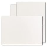 Zerkall-Bütten - Vintage Cards DIN A4 Real Laid Paper, 210 x 297 mm, Ivory Semi-matte, Tsis muaj crease, Parchment Surface