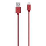 Belkin MixIt - Cable Micro-USB de Carga y sincronización (para Smartphones y tabletas, 2 m) Rojo