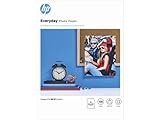 HP Everyday Photo Paper, Q2510A, 100 hojas de papel fotográfico brillante avanzado, compatible con impresoras de inyección de tinta, A4, peso del material de impresión 200 g/m²