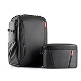 Рюкзак для камери PGYTECH OneMo 2 25-33 л із сумкою через плече, водонепроникний рюкзак для професійної фотографії для Sony/Canon/Nikon/DSLR/DJI Mini 3 Pro/AVATA/MAVIC 3/FPV/Mini/ноутбук, чорний