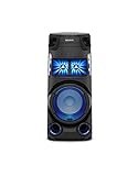 Sony MHC-V43D Party Speaker - Sistema de Audio de Alta Potencia Bluetooth con Sonido de Fiesta omnidireccional e iluminación Multicolor