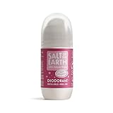 Salt Of the Earth Natural Deodorant Roll On by Salt of the Earth, Sweet Strawberry - Refillable, Vegan, Long Lasting Protection, Leaping Bunny Approved, Made in the UK - 75ml