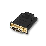 AISENS A118-0091 - Adaptador DVI a HDMI para Pantalla Full HD, Color Negro